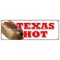 Signmission TEXAS HOT BANNER SIGN weiner hot dog sign chili frank grilled red grill B-72 Texas Hot - alternate 1
